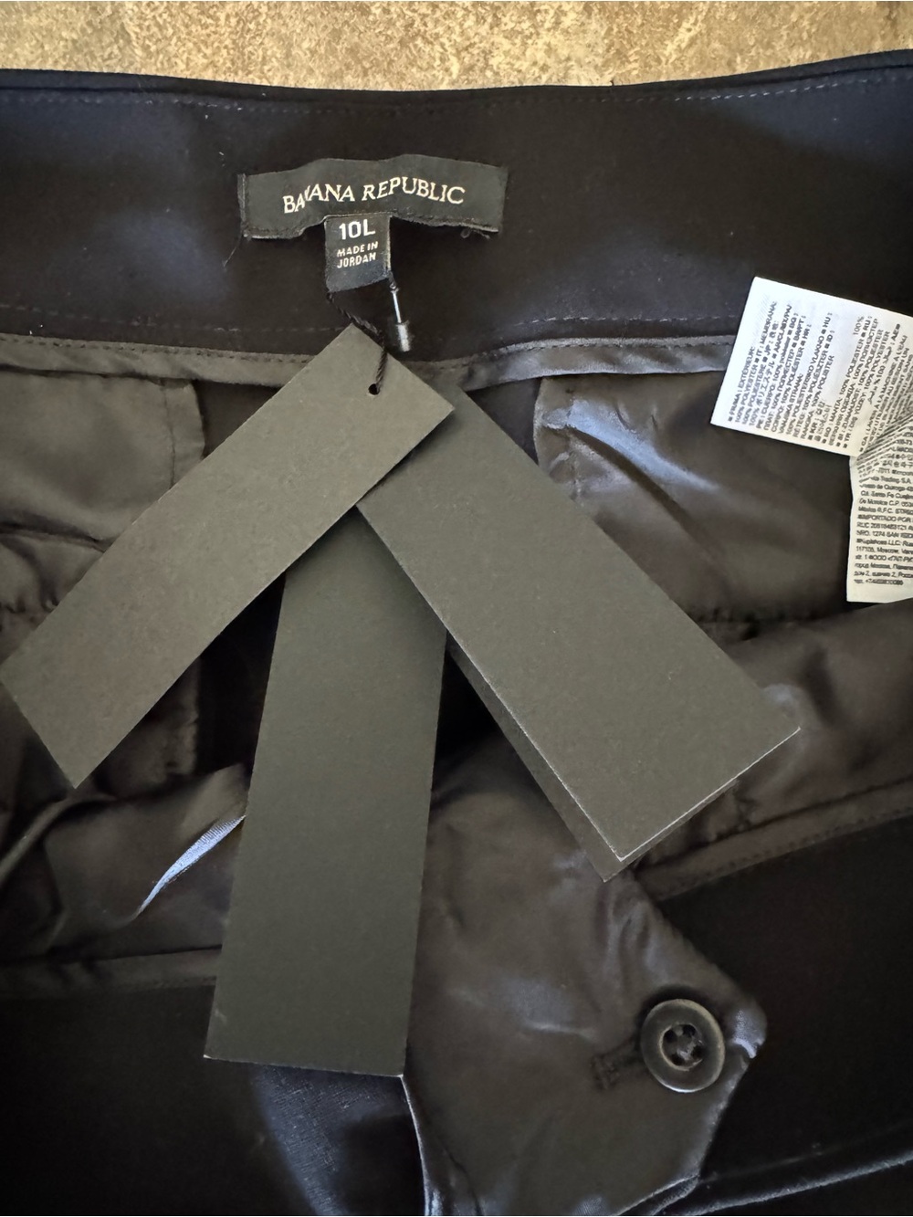 NWT Banana Republic Black Wide-Leg Dress Pants Size 10 - Picture 2 of 13